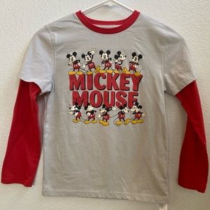 New Boys Disney Mickey Mouse Long Sleeve Tshirt